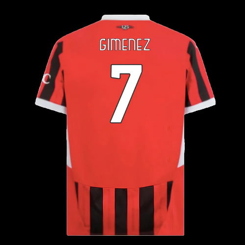 2024-2025 AC Milan Home Shirt (Gimenez 7)