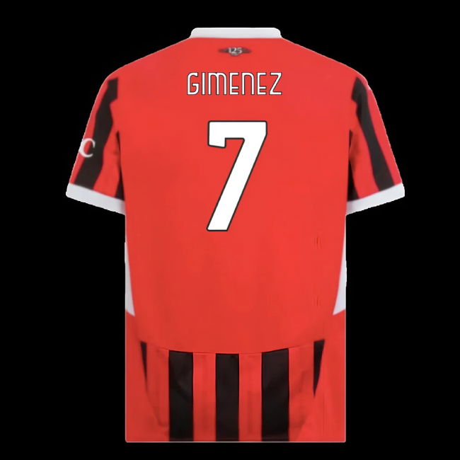 2024-2025 AC Milan Home Shirt (Gimenez 7)