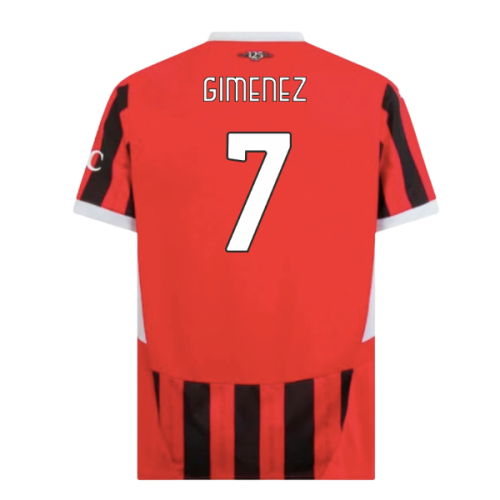 2024-2025 AC Milan Home Shirt (Gimenez 7)