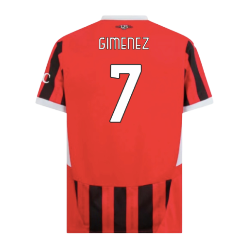 2024-2025 AC Milan Home Shirt (Gimenez 7)