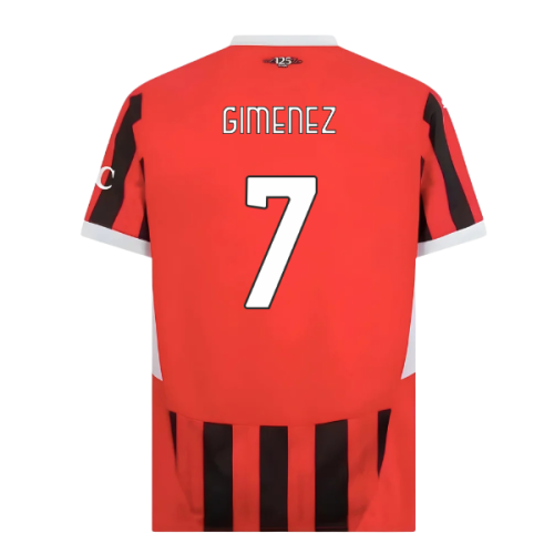 2024-2025 AC Milan Home Shirt (Gimenez 7)