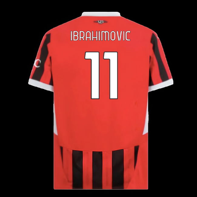 2024-2025 AC Milan Home Shirt (Ibrahimovic 11)