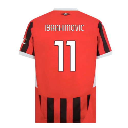 2024-2025 AC Milan Home Shirt (Ibrahimovic 11)
