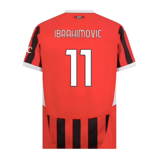 2024-2025 AC Milan Home Shirt (Ibrahimovic 11)