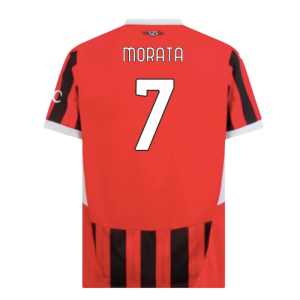 2024-2025 AC Milan Home Shirt (Morata 7)