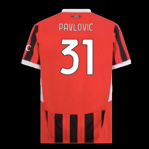 2024-2025 AC Milan Home Shirt (Pavlovic 31)