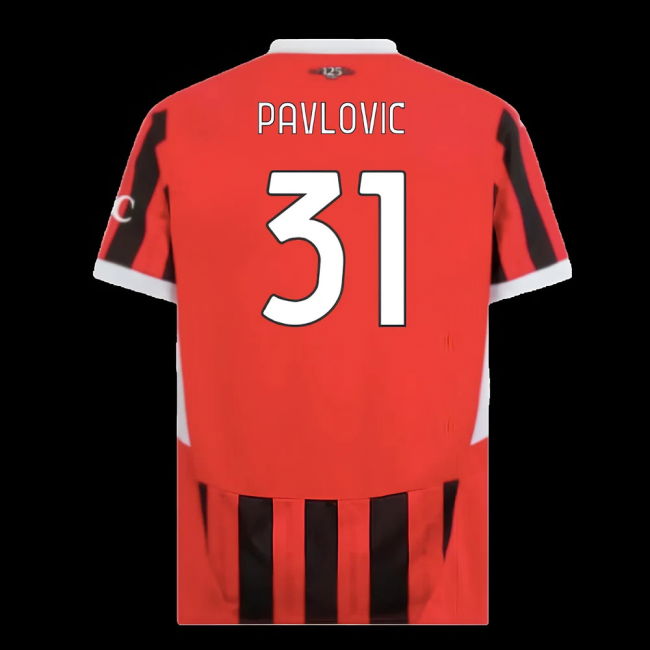 2024-2025 AC Milan Home Shirt (Pavlovic 31)
