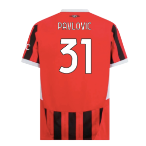 2024-2025 AC Milan Home Shirt (Pavlovic 31)