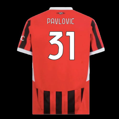 2024-2025 AC Milan Home Shirt (Pavlovic 31)