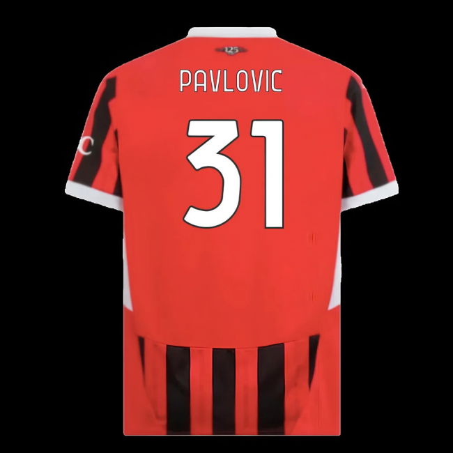 2024-2025 AC Milan Home Shirt (Pavlovic 31)