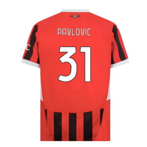 2024-2025 AC Milan Home Shirt (Pavlovic 31)