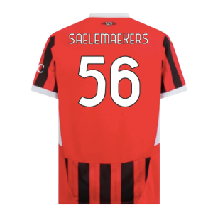 2024-2025 AC Milan Home Shirt (Saelemaekers 56)