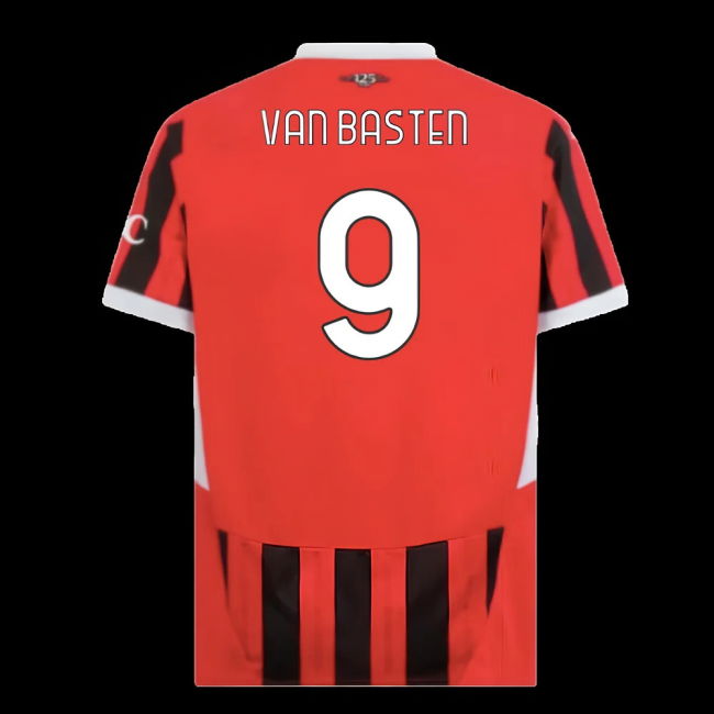 2024-2025 AC Milan Home Shirt (Van Basten 9)