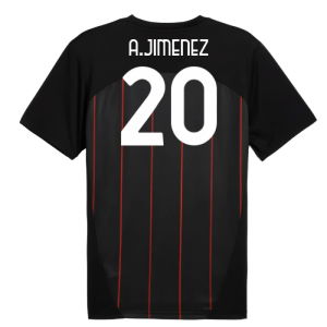 2024-2025 AC Milan Prematch SS Jersey (Black) (A.Jimenez 20)