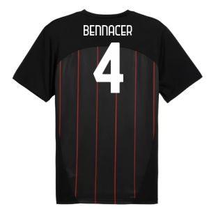 2024-2025 AC Milan Prematch SS Jersey (Black) (Bennacer 4)