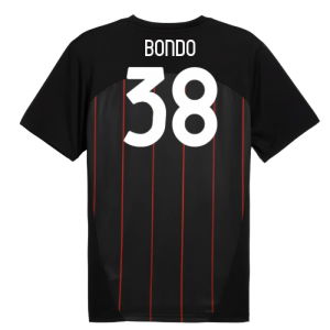 2024-2025 AC Milan Prematch SS Jersey (Black) (Bondo 38)