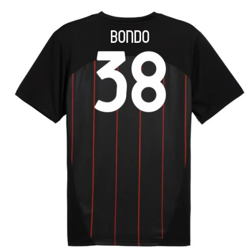 2024-2025 AC Milan Prematch SS Jersey (Black) (Bondo 38)