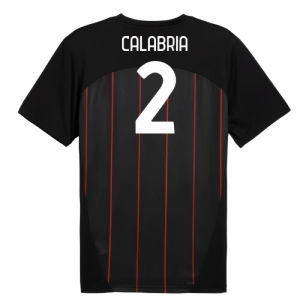 2024-2025 AC Milan Prematch SS Jersey (Black) (Calabria 2)