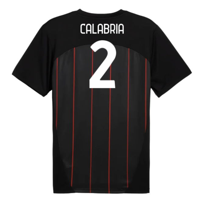 2024-2025 AC Milan Prematch SS Jersey (Black) (Calabria 2)