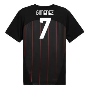 2024-2025 AC Milan Prematch SS Jersey (Black) (Gimenez 7)