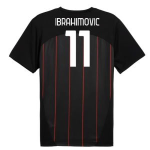 2024-2025 AC Milan Prematch SS Jersey (Black) (Ibrahimovic 11)