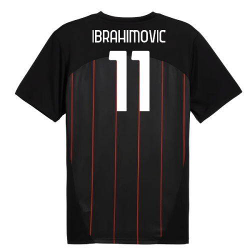 2024-2025 AC Milan Prematch SS Jersey (Black) (Ibrahimovic 11)