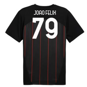 2024-2025 AC Milan Prematch SS Jersey (Black) (Joao Felix 79)