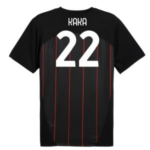 2024-2025 AC Milan Prematch SS Jersey (Black) (Kaka 22)