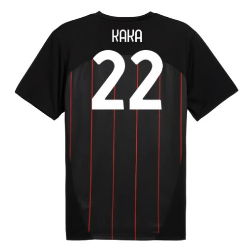 2024-2025 AC Milan Prematch SS Jersey (Black) (Kaka 22)