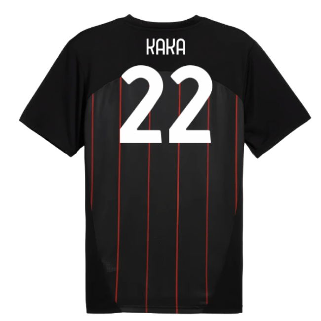 2024-2025 AC Milan Prematch SS Jersey (Black) (Kaka 22)