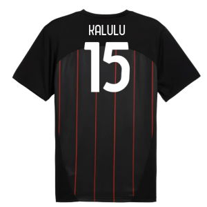 2024-2025 AC Milan Prematch SS Jersey (Black) (Kalulu 15)