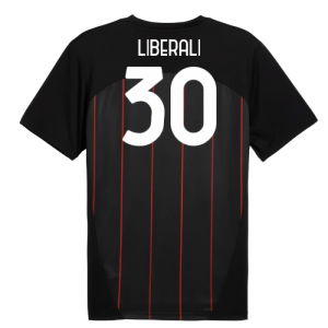 2024-2025 AC Milan Prematch SS Jersey (Black) (Liberali 30)