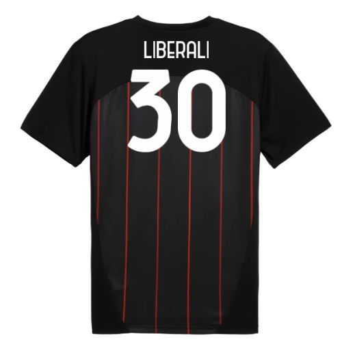 2024-2025 AC Milan Prematch SS Jersey (Black) (Liberali 30)
