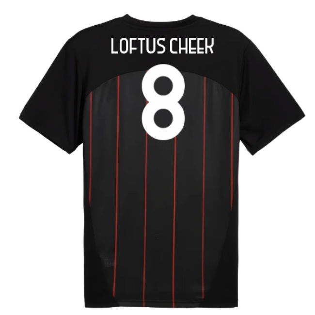 2024-2025 AC Milan Prematch SS Jersey (Black) (Loftus Cheek 8)