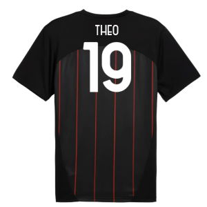 2024-2025 AC Milan Prematch SS Jersey (Black) (Theo 19)