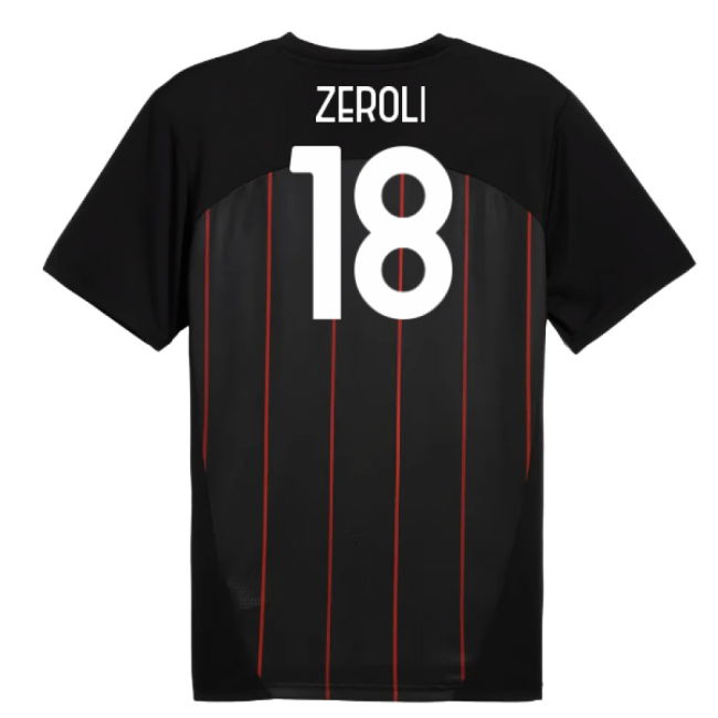 2024-2025 AC Milan Prematch SS Jersey (Black) (Zeroli 18)