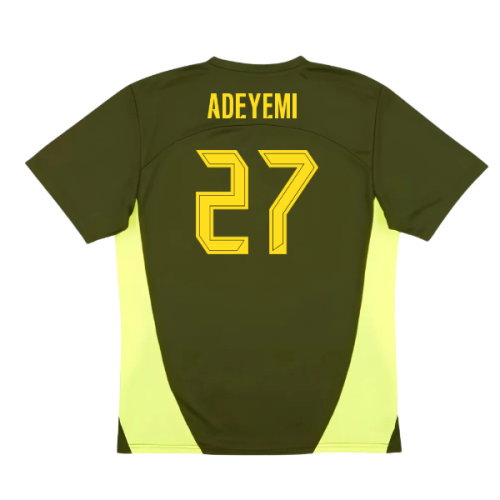 2024-2025 Borussia Dortmund Training Shirt (Myrtle) (Adeyemi 27)