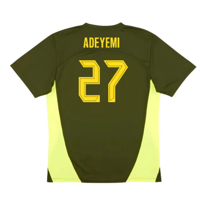 2024-2025 Borussia Dortmund Training Shirt (Myrtle) (Adeyemi 27)