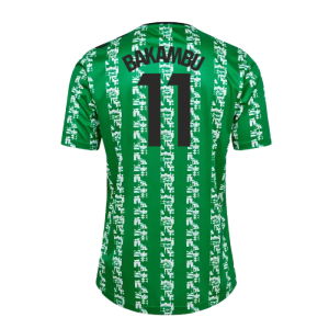 2024-2025 Real Betis Pre Game Jersey (Green) (Bakambu 11)