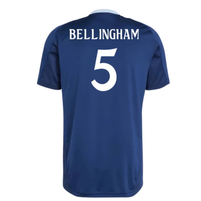 2024-2025 Real Madrid Training Jersey (Navy) (Bellingham 5)