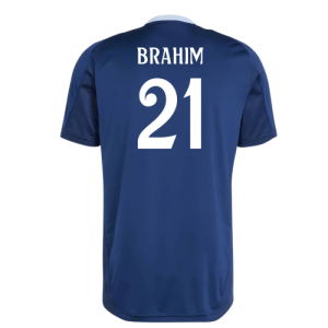 2024-2025 Real Madrid Training Jersey (Navy) (Brahim 21)