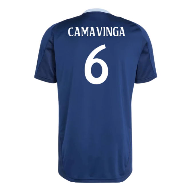 2024-2025 Real Madrid Training Jersey (Navy) (Camavinga 6)