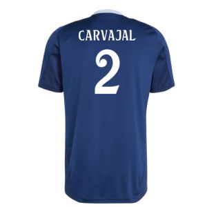 2024-2025 Real Madrid Training Jersey (Navy) (Carvajal 2)