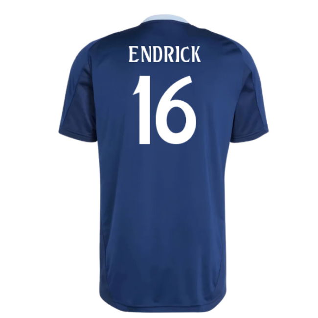 2024-2025 Real Madrid Training Jersey (Navy) (Endrick 16)