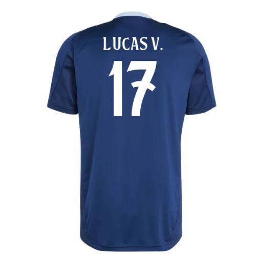 2024-2025 Real Madrid Training Jersey (Navy) (Lucas V. 17)