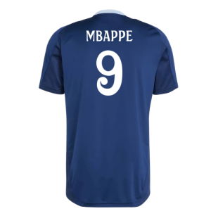 2024-2025 Real Madrid Training Jersey (Navy) (Mbappe 9)