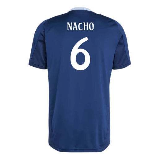 2024-2025 Real Madrid Training Jersey (Navy) (Nacho 6)