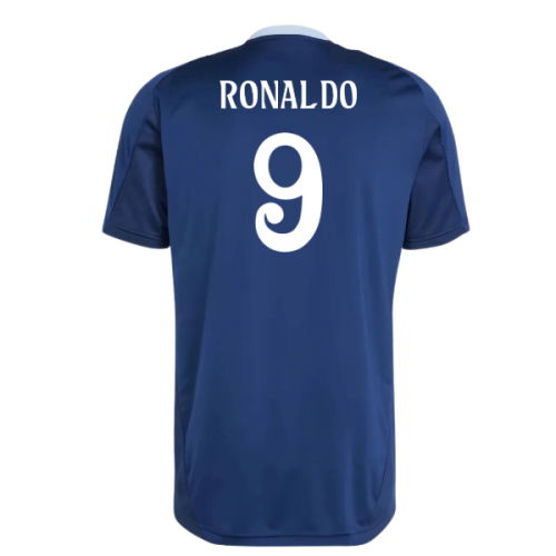 2024-2025 Real Madrid Training Jersey (Navy) (Ronaldo 9)