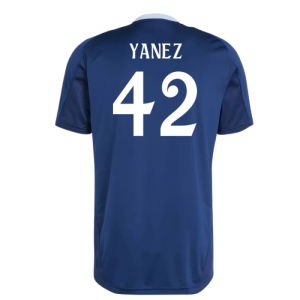 2024-2025 Real Madrid Training Jersey (Navy) (Yanez 42)