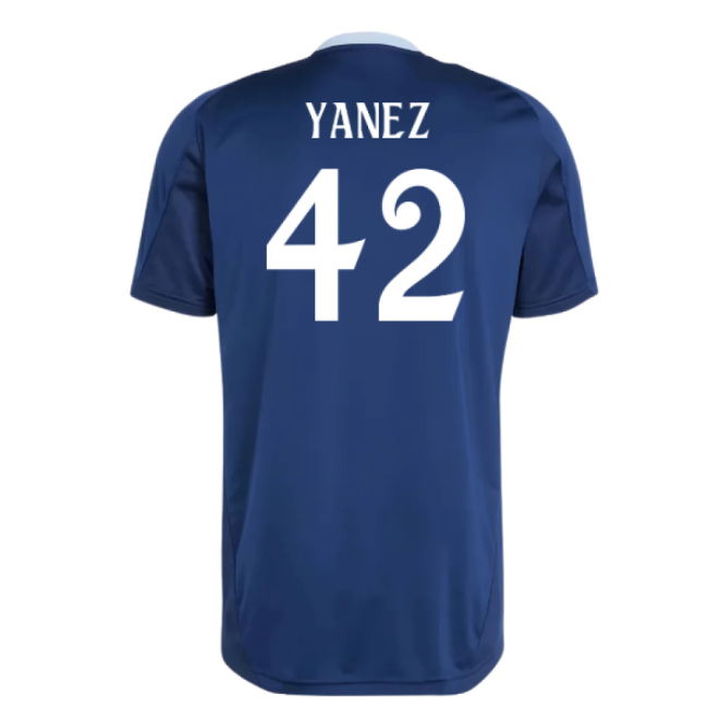2024-2025 Real Madrid Training Jersey (Navy) (Yanez 42)